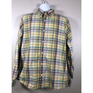 Jack Spade New York Men's Long Sleeve Button Down Shirt Size XL Yellow Cotton